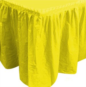 Юбка для стола "Делюкс", Желтая 0,75*4 м