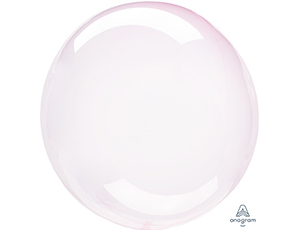 Шар А 18" BUBBLE Б/РИС, Кристалл Light Pink