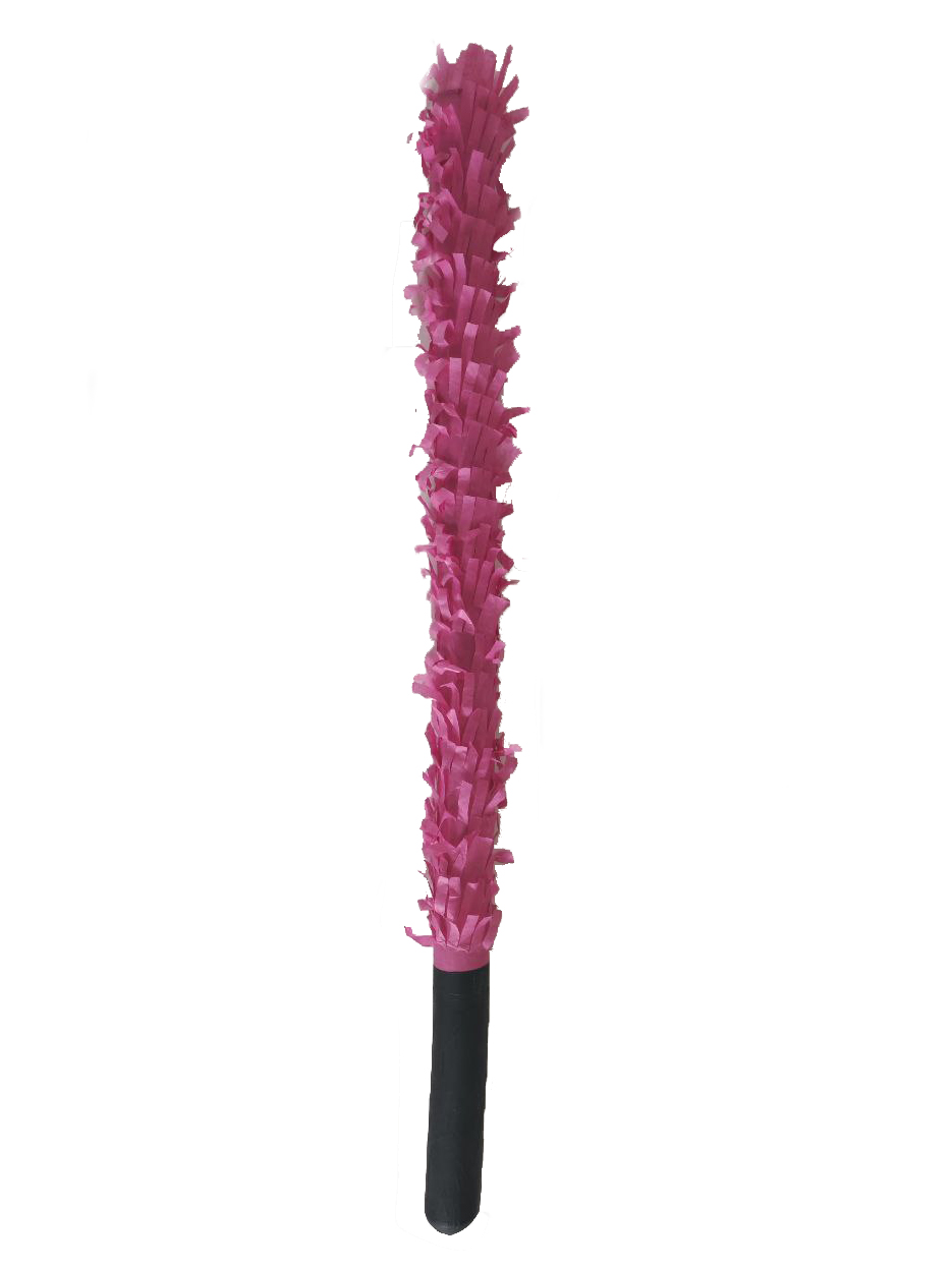Палка для игры в пиньяту Розовая, Черная ручка, 50 см./Сф
