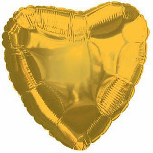Шар С 18'' Сердце, Золото (Античное)