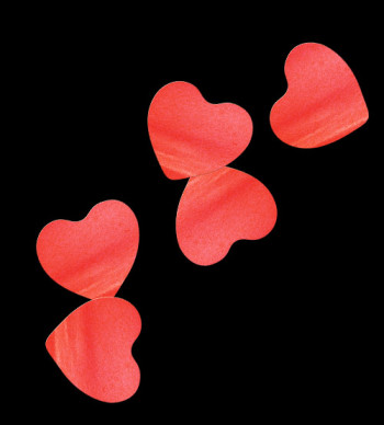 Конфетти Сердце (d 4 см) КС 040 КР красный, 50 гр. /МФН