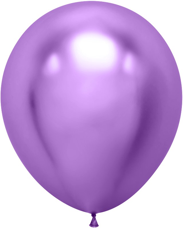 Шар Х (18"/46 см) Хром, Фиолетовый, 10 шт