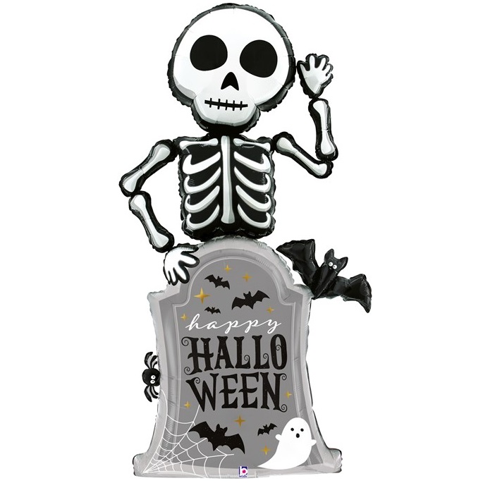 Шар Г Фигура, Скелет на Хэллоуин 67"/170 см.