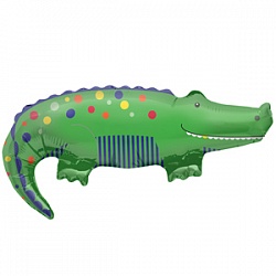 Шар Н Фигура, Крокодил, Зеленый (35''/89 см) 