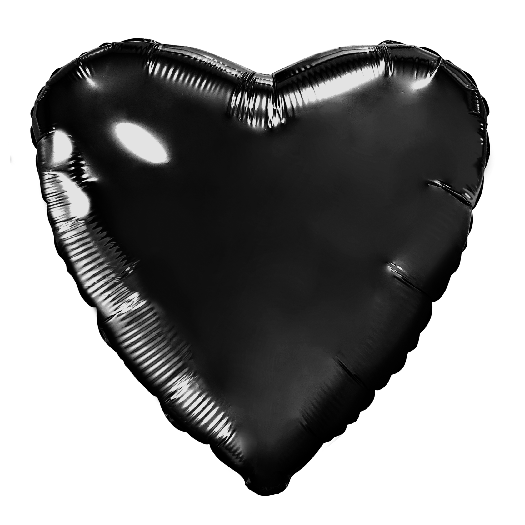 Шар Ag 30" Сердце, Черный
