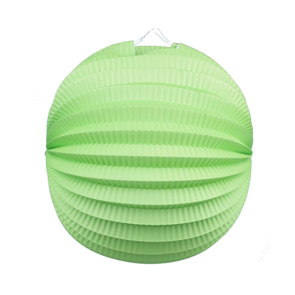 Фонарик подвесной "Аккордеон" 20 см, светло-зеленый/Мо