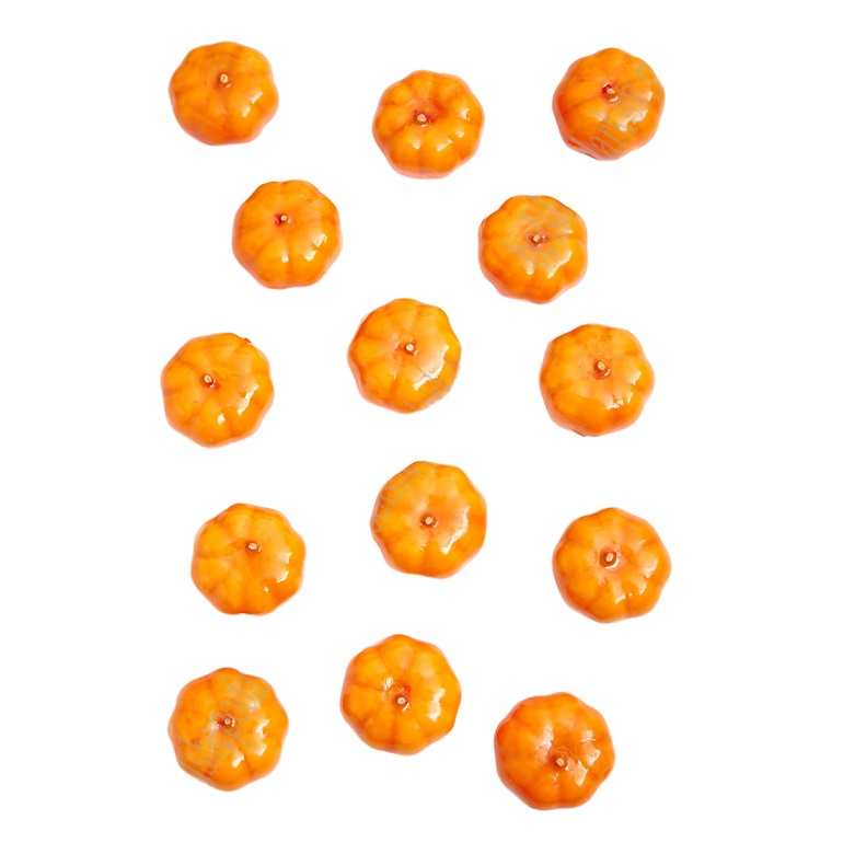 Муляж декоративный тыква оранжевая, SF-1238, 10 шт