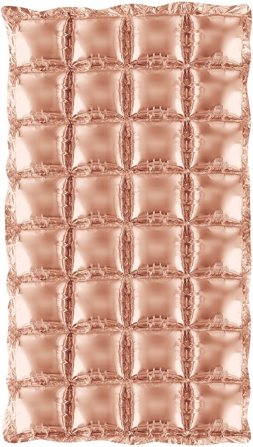 Фотозона из шаров, Розовое Золото, Металлик, 74*142 см
