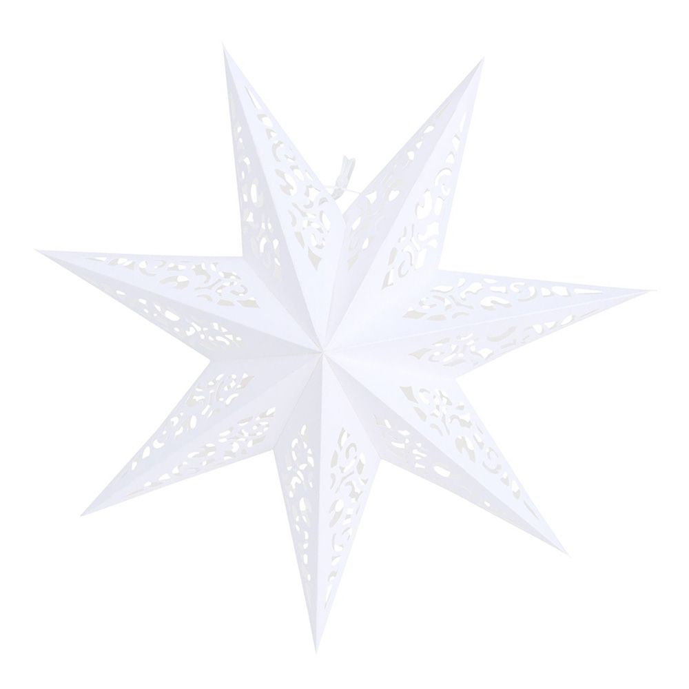 Звезда бум. семиконечная Вензель, Белый, 45 см /Мо