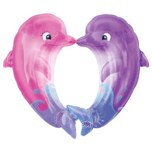 Шар А Фигура/Р35 Дельфины целующиеся