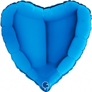 Шар Г 18" Сердце, Синий