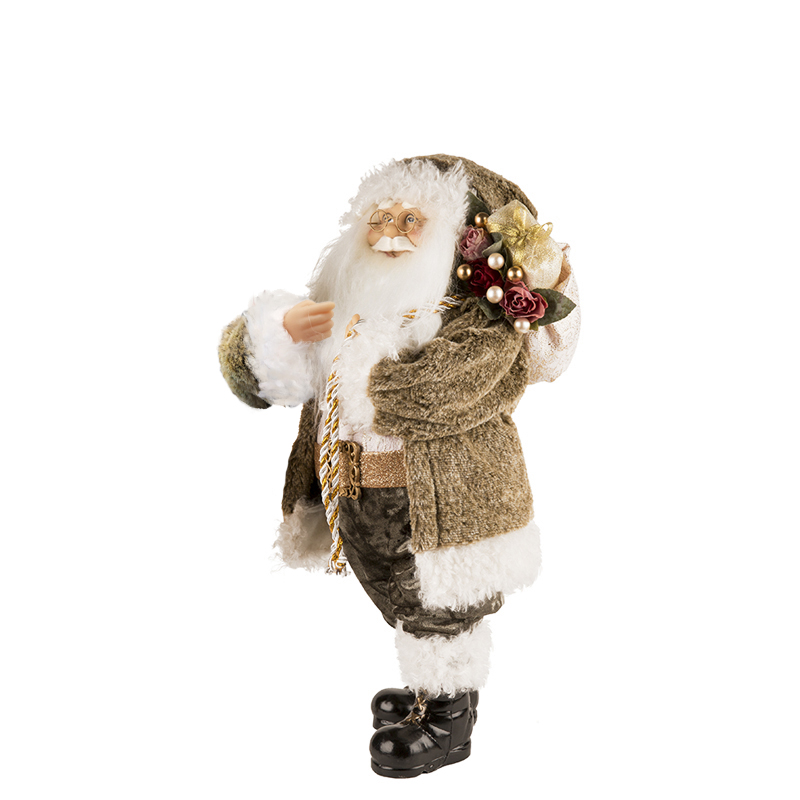 ИМ МТ Дед Мороз в мягкой шубке с мешком, 32 см