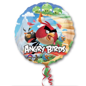 Шар А 18" Круг, HeSAVER Angry Birds S60