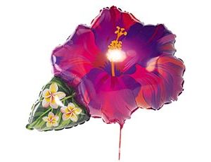 Шар Б ФИГУРА Цветок тропический, фиолетовый