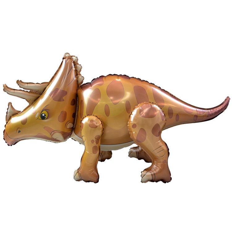 Шар Х 37" Фигура, AIR  Динозавр Трицерапторс, коричневый
