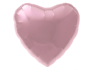 Шар Ag 18" Сердце, Pink, Металлик 