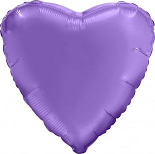 Шар Ag 18" Сердце, Purple, Сатин