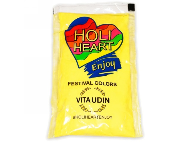Краска фестивальная HOLI HEART, Желтая