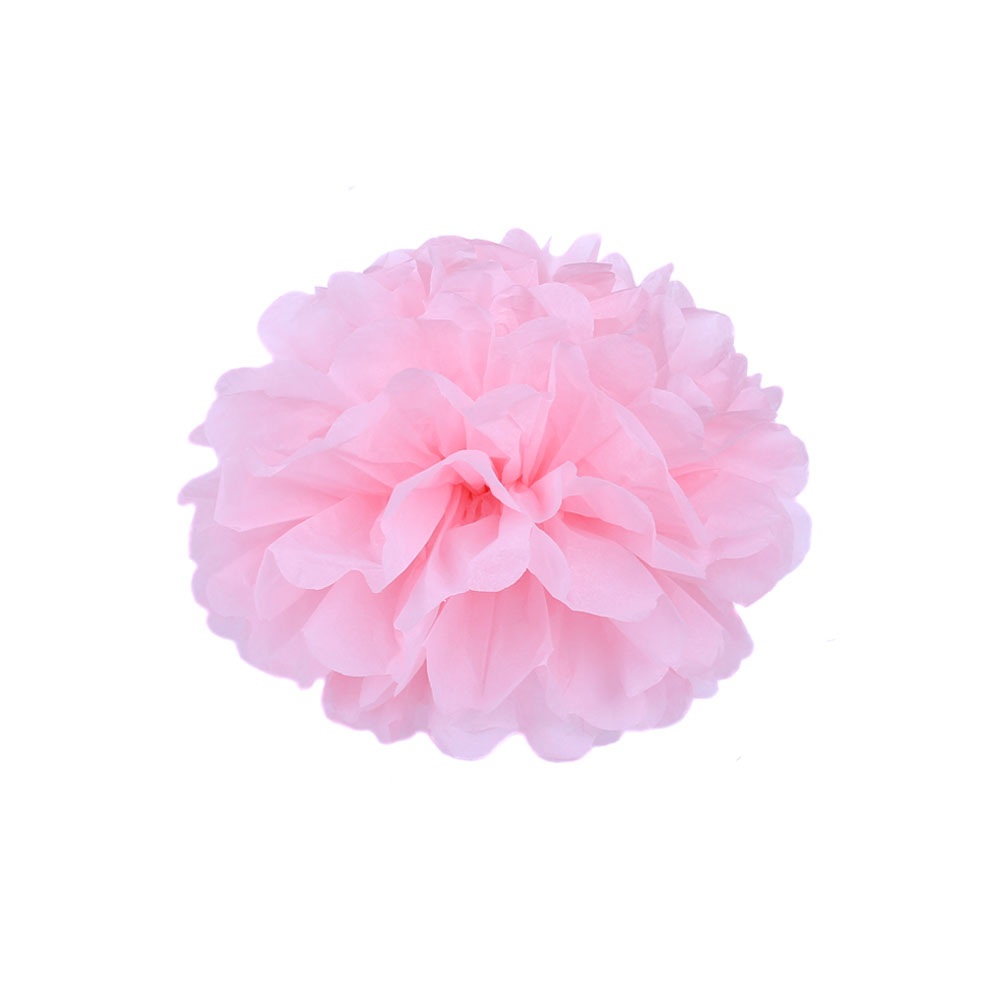 Помпон из бумаги 15 см светло-розовый /Мо