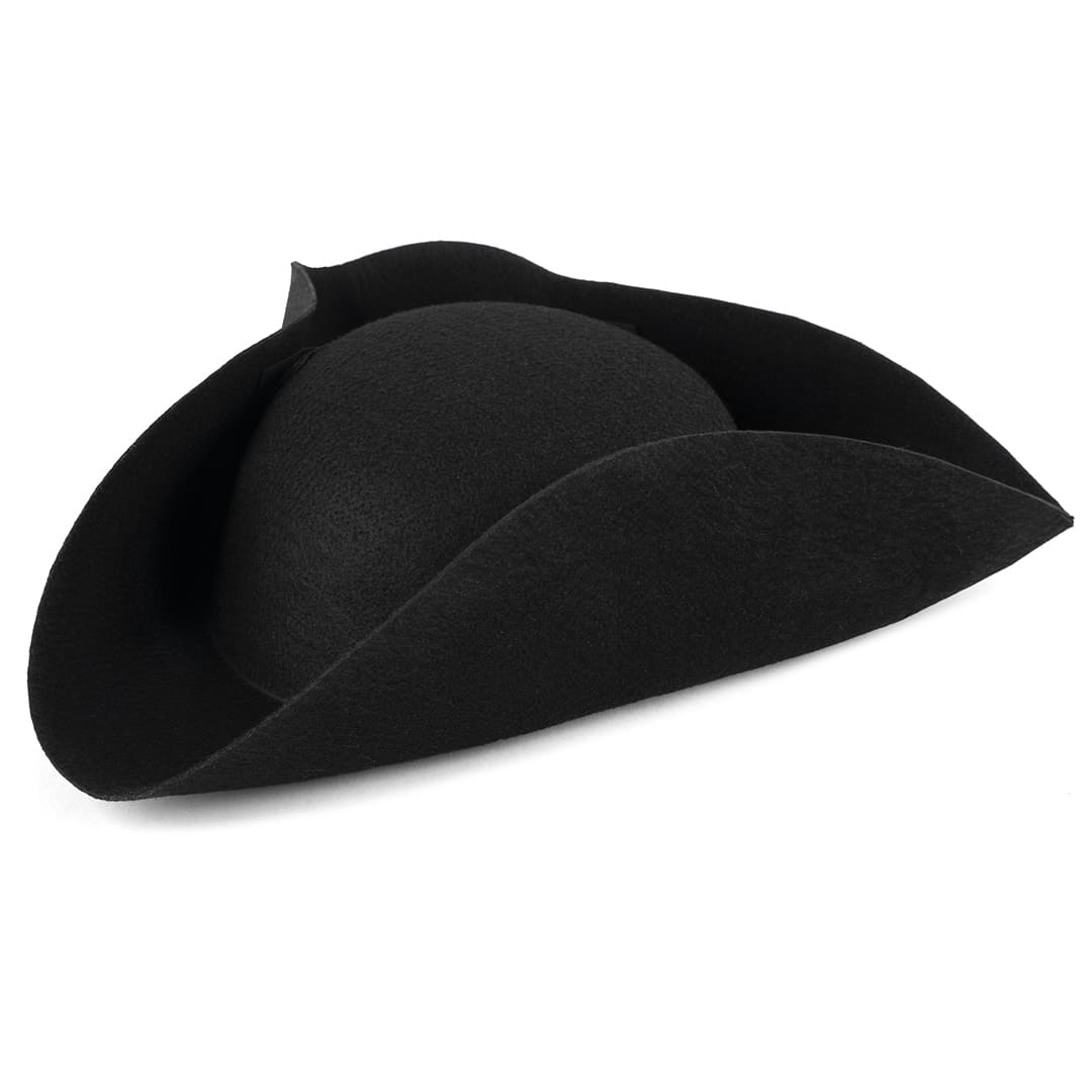 Шляпа Треуголка классическая, Черный