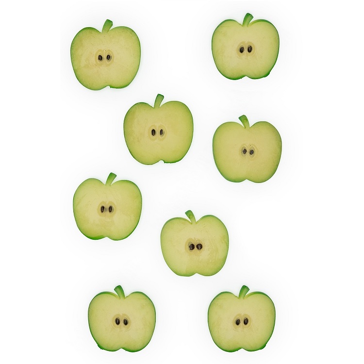 Муляж декоративный долька яблока, зеленый SF-1218, 10 шт