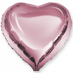 Шар Х с клапаном Мини-сердце, Розовый (10''/25 см) 