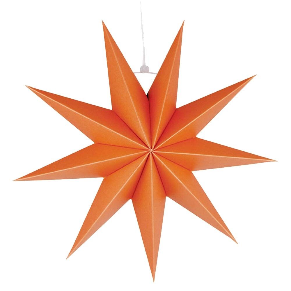 Звезда девятиконечная, 45 см, Оранжевый /Мо