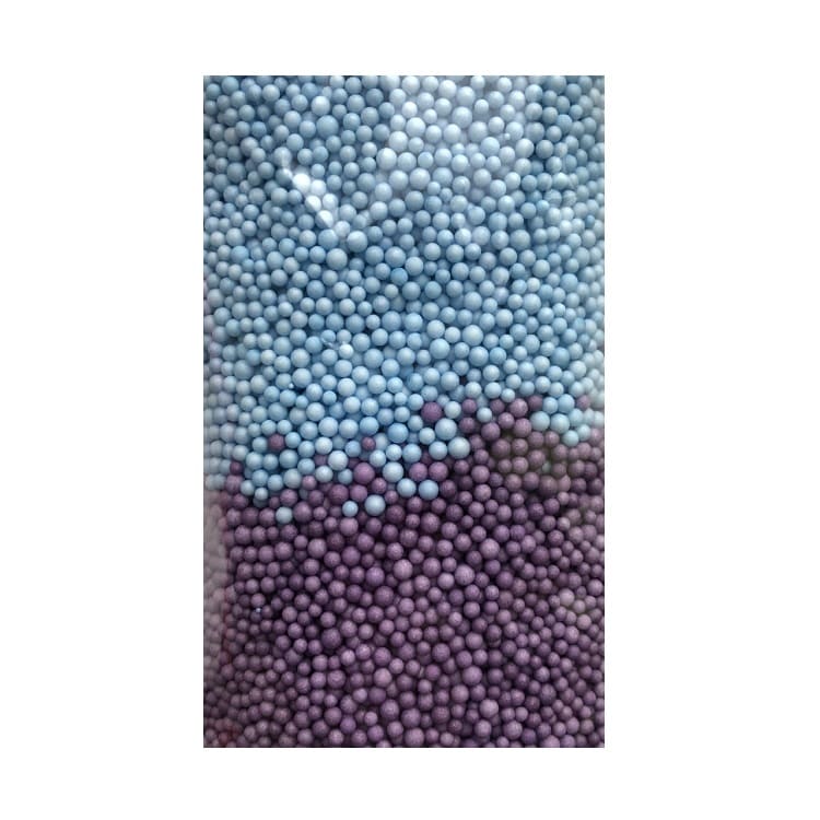 Шарики пенопласт, мелкие, Голубой / Сиреневый, (2-3 мм)