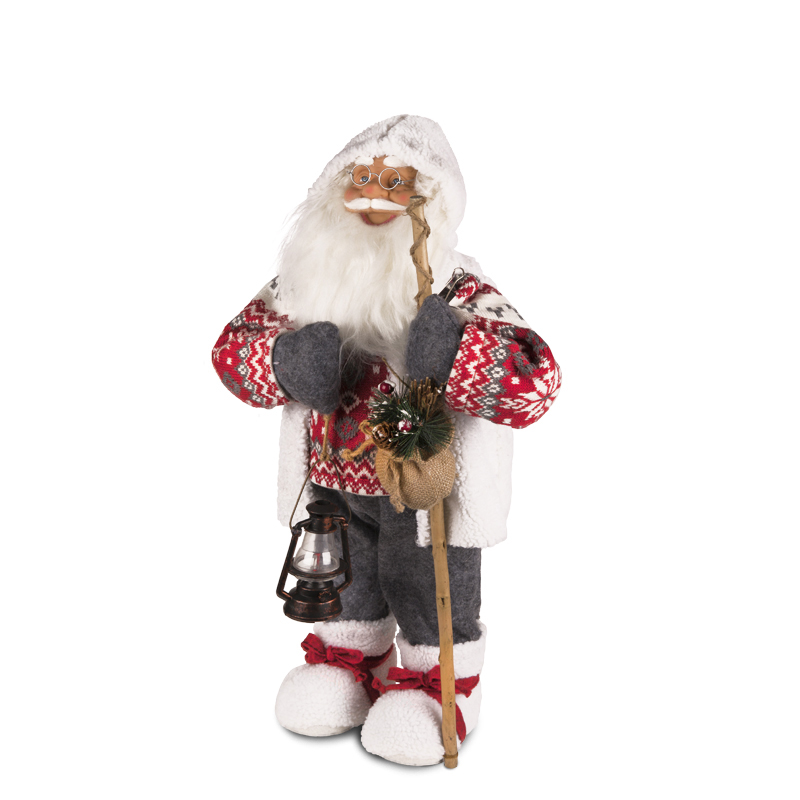 ИМ МТ Дед Мороз с посохом в свитере