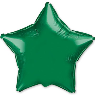 Шар Ф 32" Звезда, Зеленая