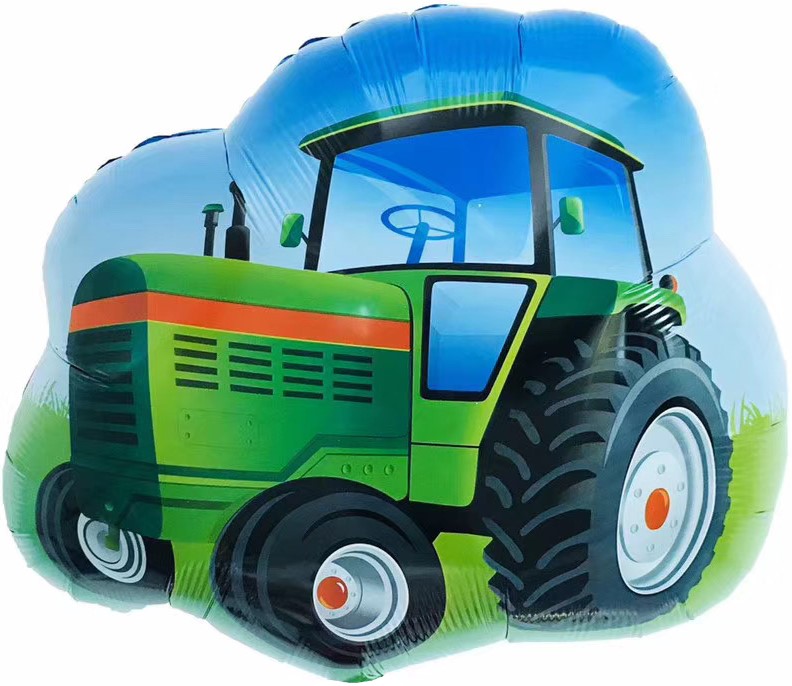 Шар Х Фигура, Трактор, Зеленый, (26"/66 см) 
