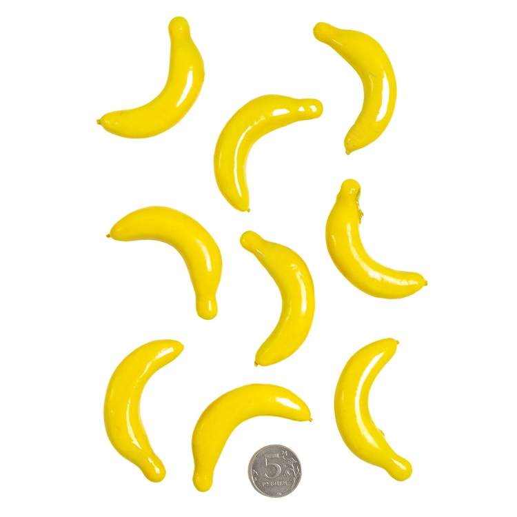Муляж декоративный банан, SF-1238, 10 шт