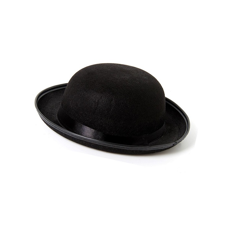 Шляпа котелок черная/Сф