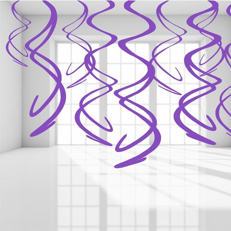 Спираль Декор Фиолетовый, 12 шт./Сф