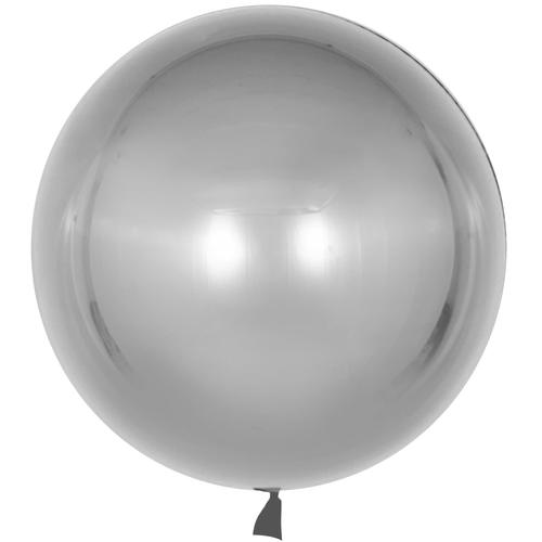 Шар Х 18" Сфера 3D, Deco Bubble, Серебро