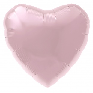 Шар Ag 18" Сердце, Нежно-розовый