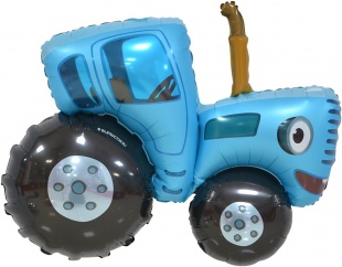 Шар Х Фигура, Синий трактор, 42"/107 см