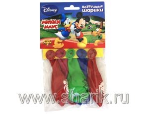 Набор шаров с рисунком Disney Микки Маус, 30 см.5 шт./ВЗ