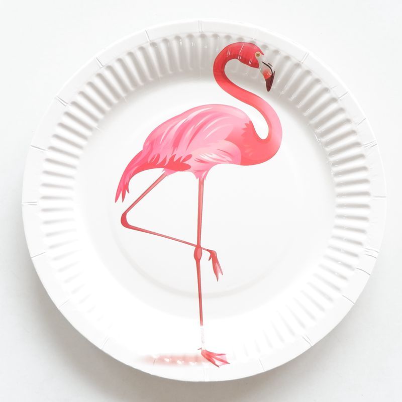 Тарелки Фламинго 18 см, 10 шт /Б.