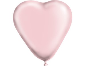 Шар И Сердце 25" Пастель Розовое 