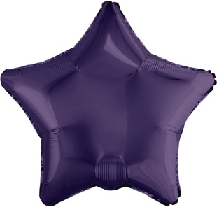 Шар Ag 19" Звезда, Фиолетовый темный
