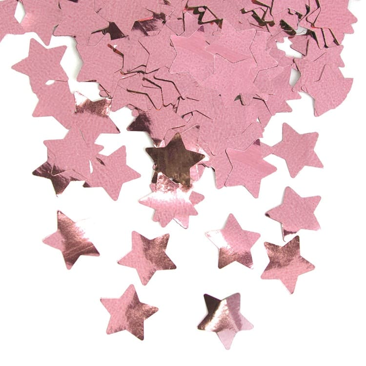 Конфетти фольга Звезда, Розовое золото, Металлик, 1,5 см, 50 гр. /ДБ