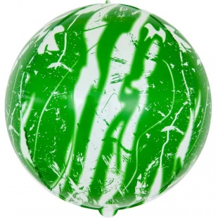 Шар Х Сфера 3D, Мрамор, Зеленый (22''/56 см)