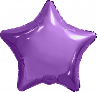 Шар Ag 18" Звезда, Фиолетовый
