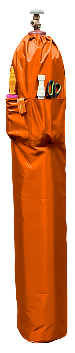 О Чехол для баллона 40 л, с карманами, Оранжевый, 1 шт.