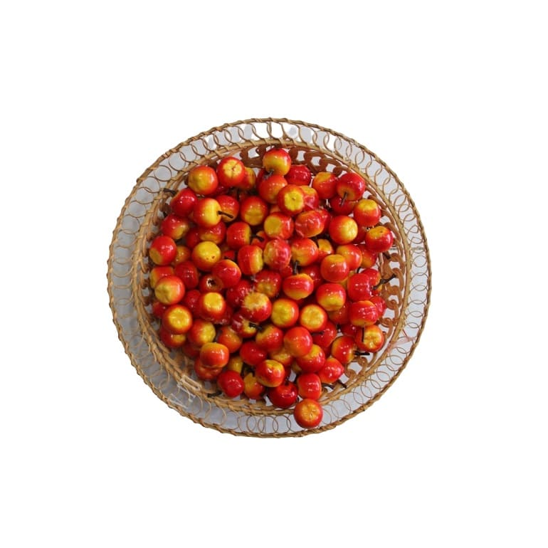 Муляж декоративный яблоки (Ранетки) красно-желтые, средние, SF-2327, 10 шт