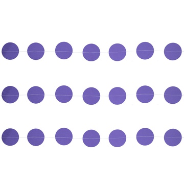 Гирлянда на нитке Круги фиолетовые, 2,2 м