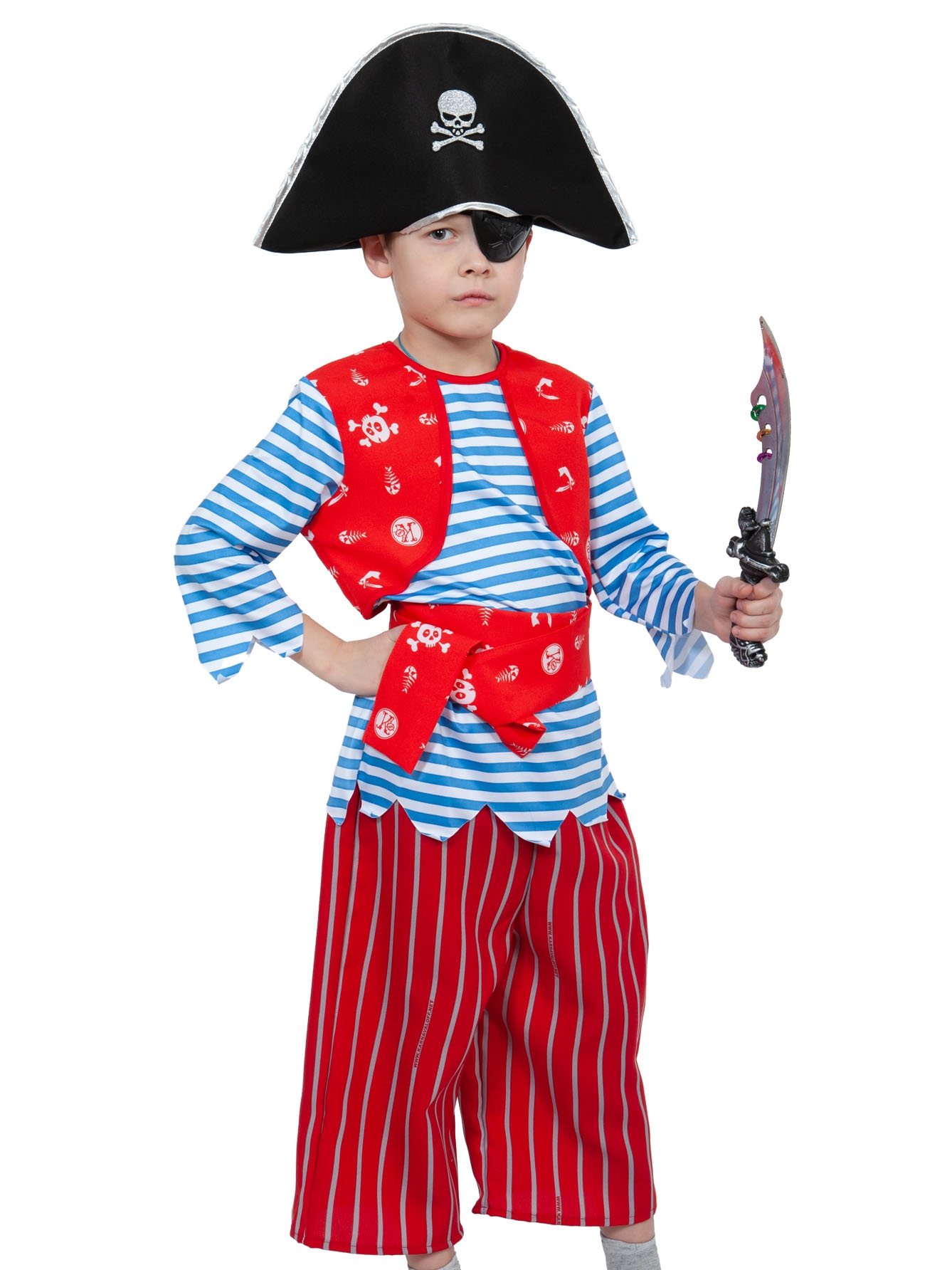 Костюм карнавальный Пират Билли, р-р116-122