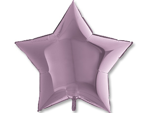 Шар Г 36" Звезда, Lilac, Металлик