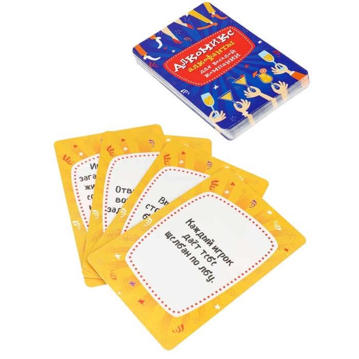 Карточная игра Алкомикс 18+ (с европодвесом, 32 карточки)